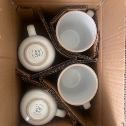 Coffee Mugs (box of 4) - stone