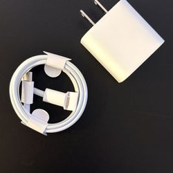 Apple USB- C  Wall Adapter and USB-C Cable