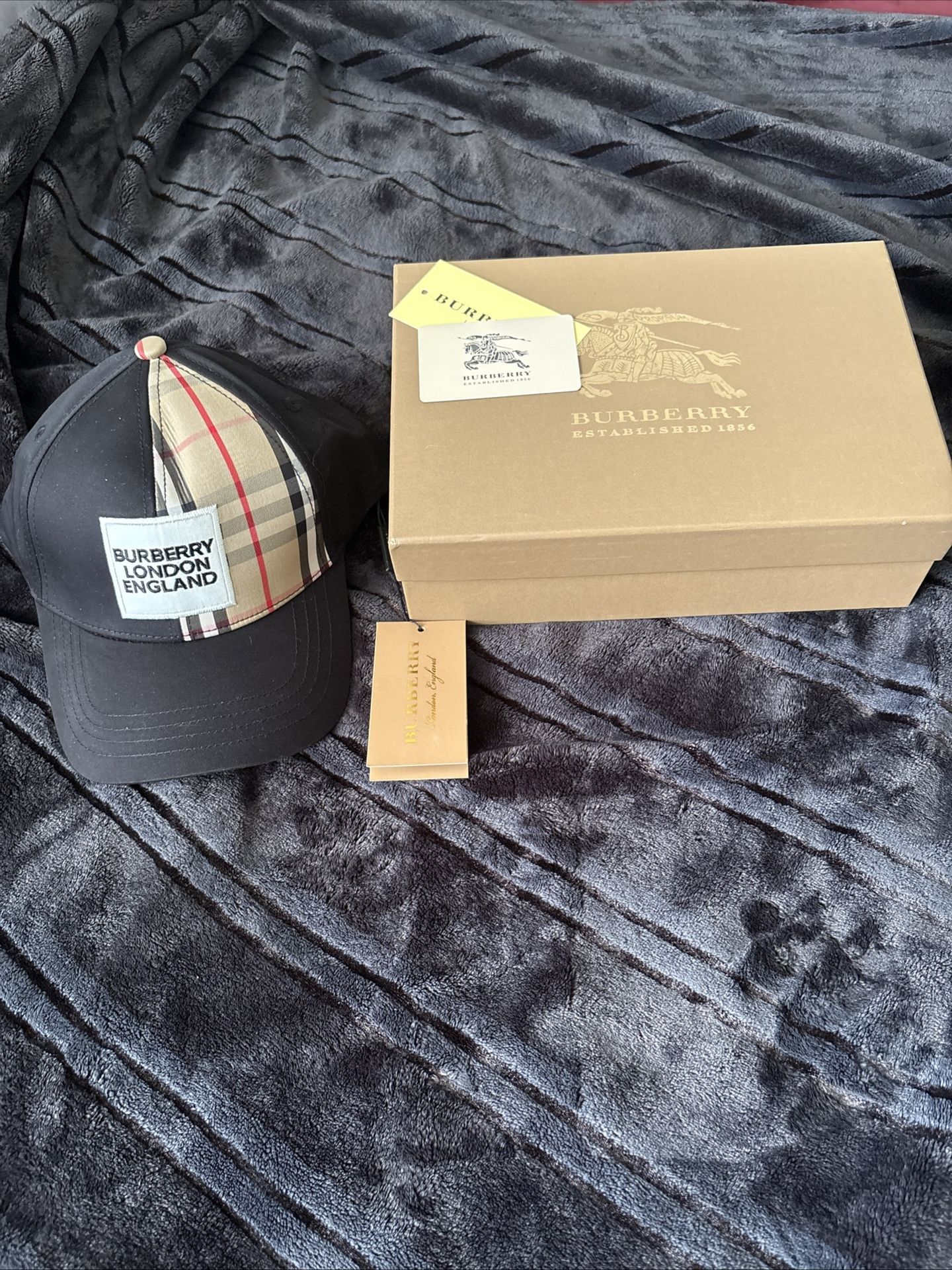 Burberry London England Logo Adjustable Cap