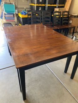 Dining table with 10 chairs