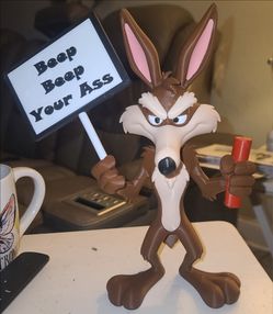 3D printed Wile E Coyote fan art 11"
