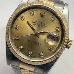 Rolex- Datejust 36mm in two-tone steel & yellow gold