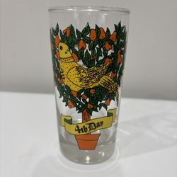 Vintage 12 DAYS OF CHRISTMAS GLASS  1 OF 12 - 4th Day ONLY - REPLACEMENT