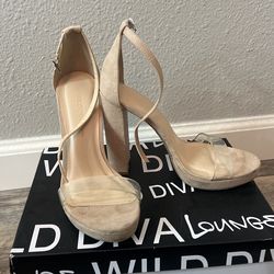 beige High Heels