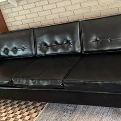 Black Leather Sofa