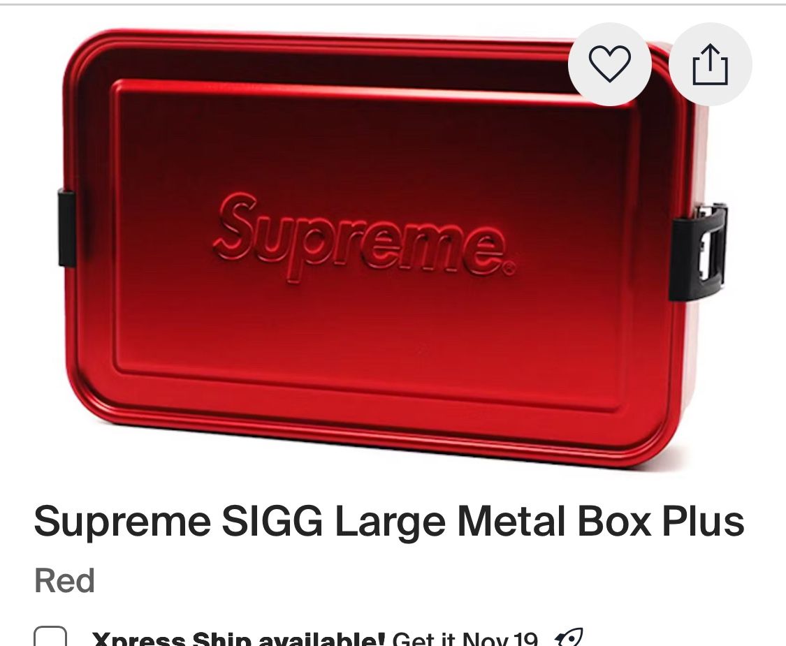 Supreme Red Lg Storage Box 