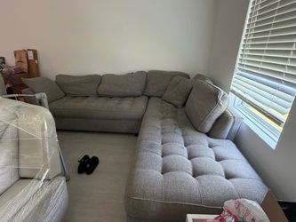 Sectional gray couch