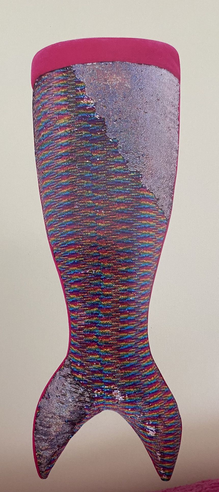 Cynthia Rowley Rainbow Sequin Mermaid Tail Snuggle Tail