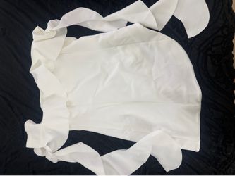 White fashion nova grad dress