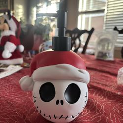 jack skellington soap dispenser and canister bundle