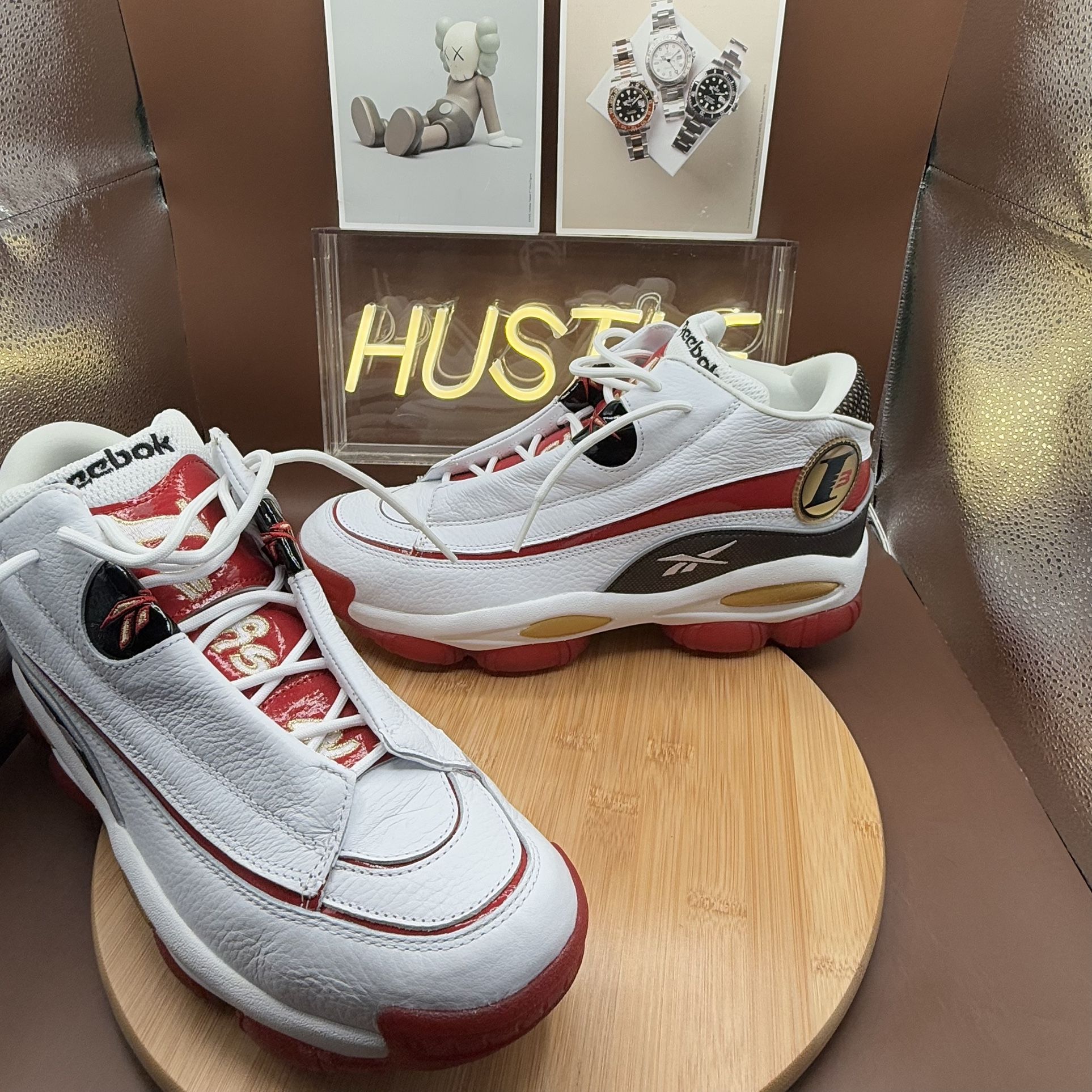 Reebok The Answer DMX White/Red/Gold (2022) Retro Men's Sz 11.5