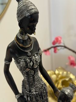 Decorative African Woman Figurine