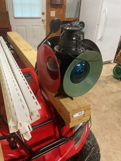 Rare Handlan Chesapeake & Ohio railway 4 way signal lantern