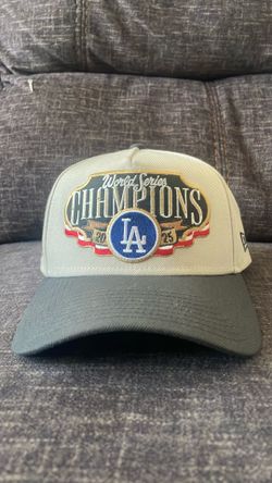 New Era 9FORTY A-Frame Snapback Hat celebrating the Los Angeles Dodgers 2024 World Series Championship (the "Parade Takedown" edition