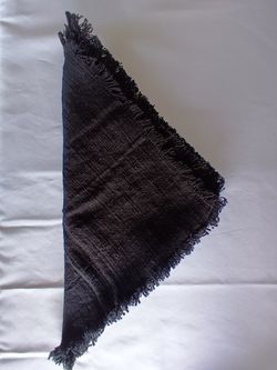 8 Black Cotton Napkins