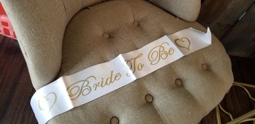 Bride to be sash