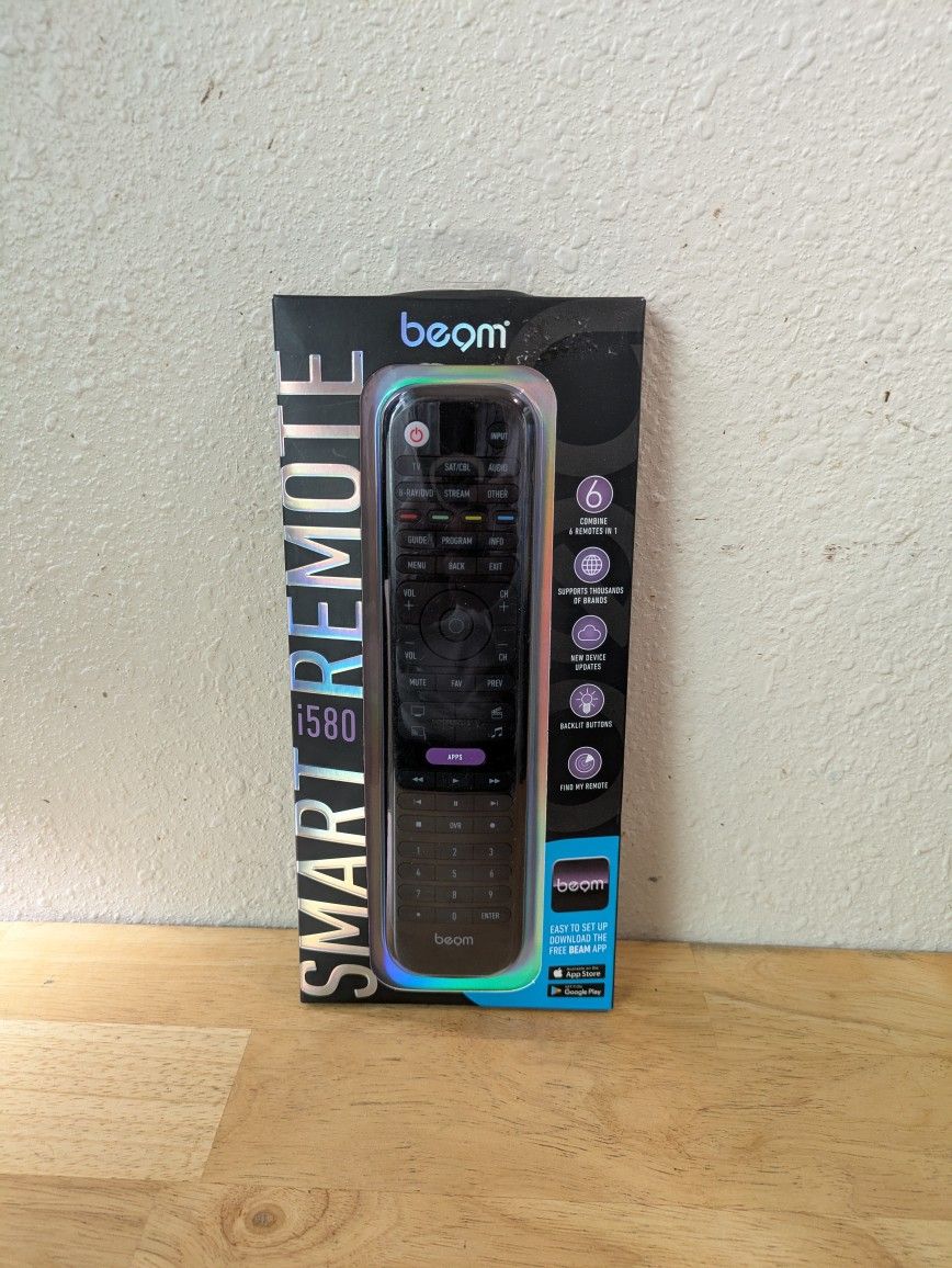 beam. Smart Remote i580. 6 Remotes in 1
