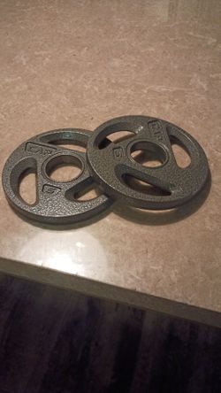 CAP 5 lb Cast Iron Weight Plates Pair
