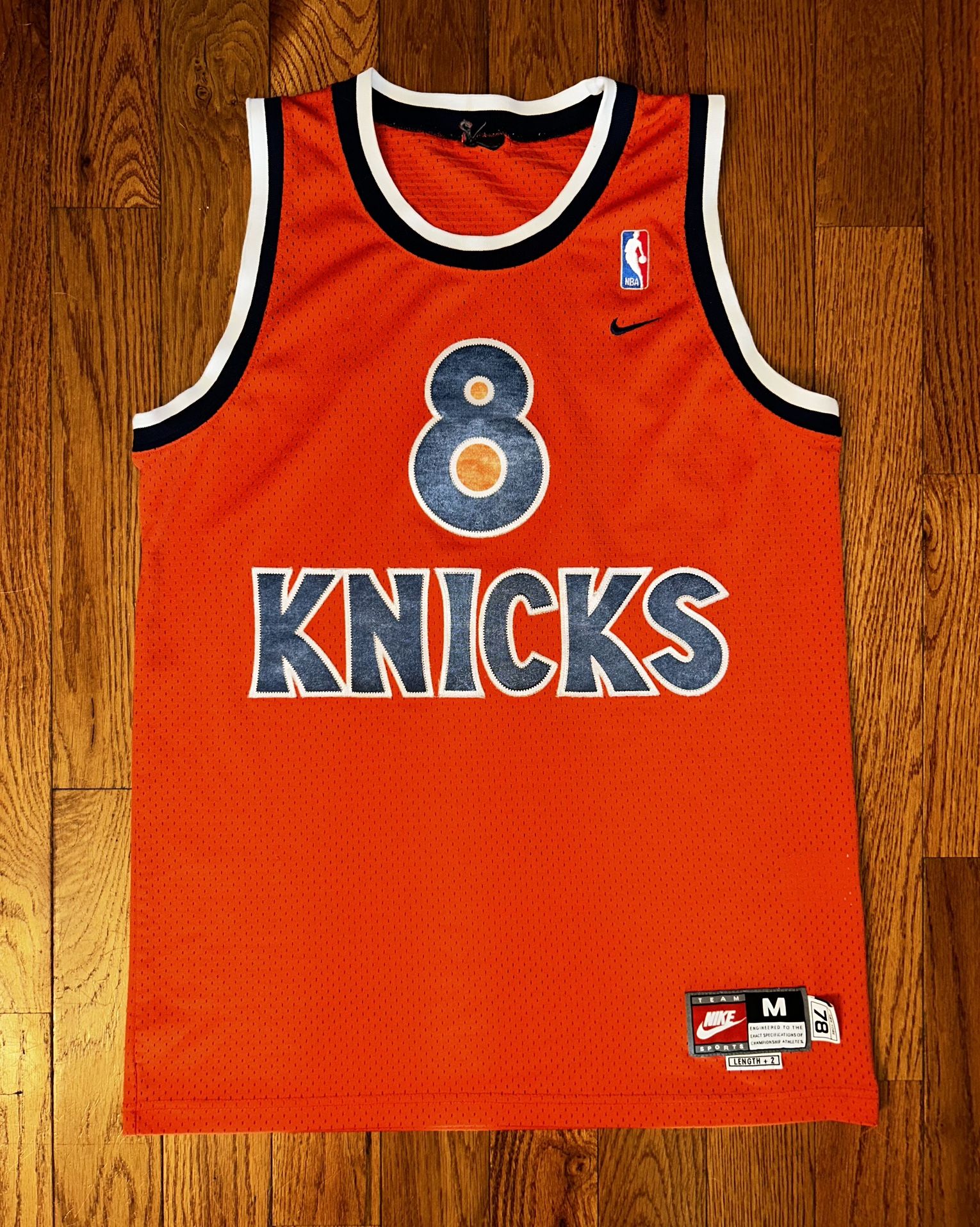 Latrell Sprewell New York Knicks Nike Vintage Jersey Sz Medium