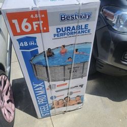 Brand New 16x48 Swimming Pool. Can deliver if nearby $700  It doesn't get any better than having your very own pool in your backyard! The Bestway® Ste