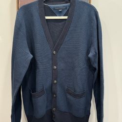Tommy Hilfiger Dark Navy Blue Men's Cardigan Medium ~ EXCELLENT COND