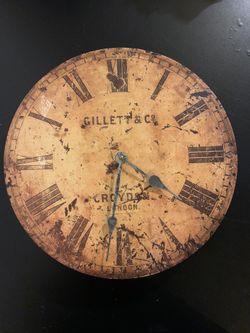 Crate & Barrel Rustic Analog Clock 