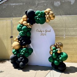 Emerald Green Balloons Arch 