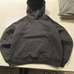 Essentials Hoodie Black Medium / Light Oat