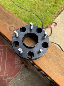 Black Aluminum Wheel Spacer with Studs