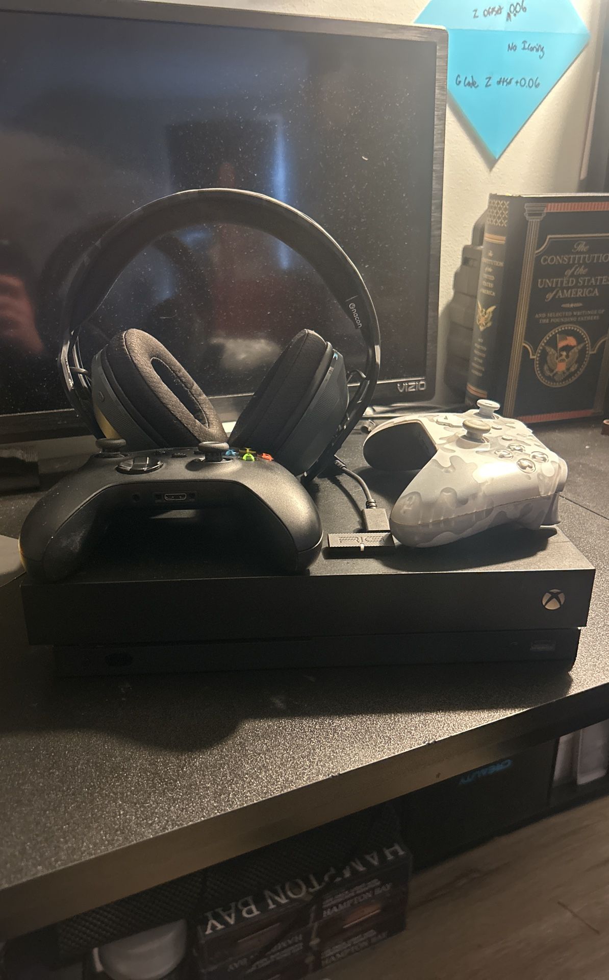 Xbox 1 X With RIG Bluetooth Headset
