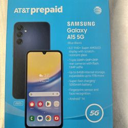 SAMSUNG GALAXY A15 AT&T OR CRICKET