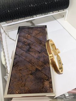 Clutch bag and matching bracelet