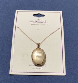 Sterling Silver Necklace - Oval Locket