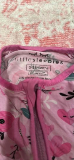 Little Sleepies Baby Zip Pajamas 0-3 Months