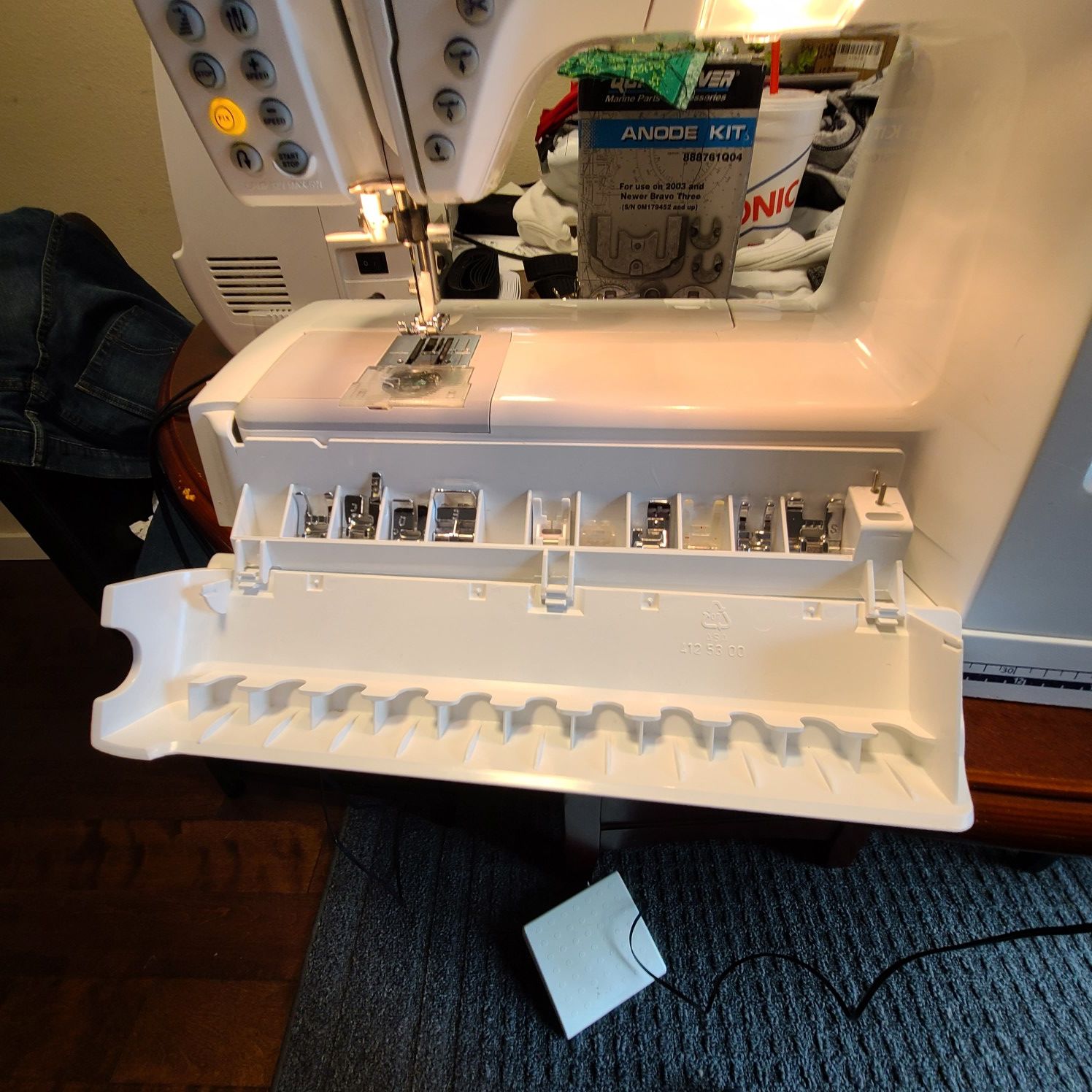 Husqvarna Viking Designer 1 Sewing Machine with Embroidery Table & USB for Sale in Renton, WA