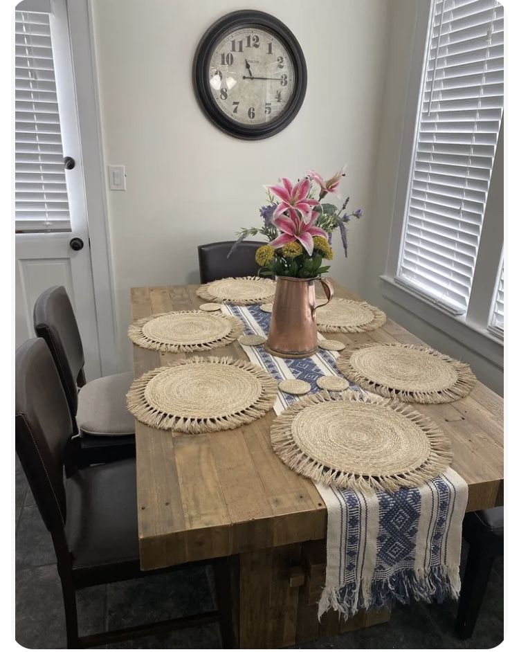 Pier 1 Leather Dining Chairs - Brown. Set Of 3 - Port chester