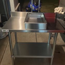 Brand New nsf Stainless Steel Table 36”/fry Table Ultra Glo”hatco”