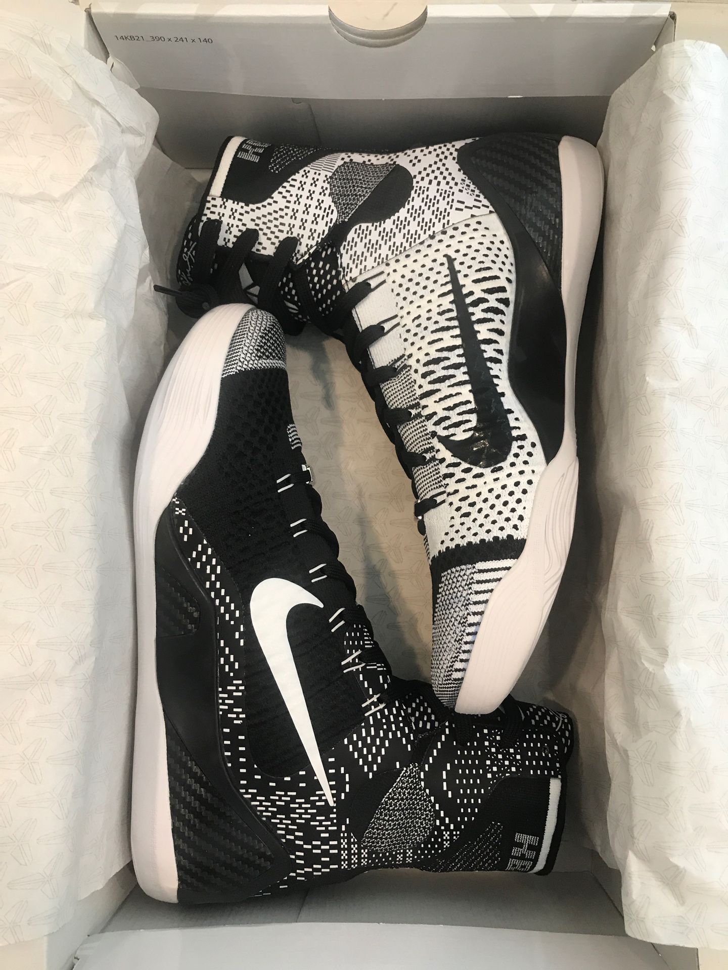 Kobe IX Elite BHM Nike Kobe 9 IX Elite Shoes Sneaker Sz 13 High Black History  main image 4