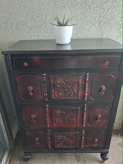 Cherry wood dresser