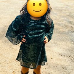 Vestido de lentejuelas De 5 Años