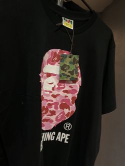 Bape Tee Pink Head 