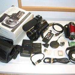 Ansteker 4K 24FPS 24MP Digital Video UHD Camcorder w/IR NightShot & Wide Angle Lens Adapter