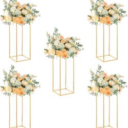 23.6inch Wedding Centerpieces for Tables,5pcs Gold Centerpieces