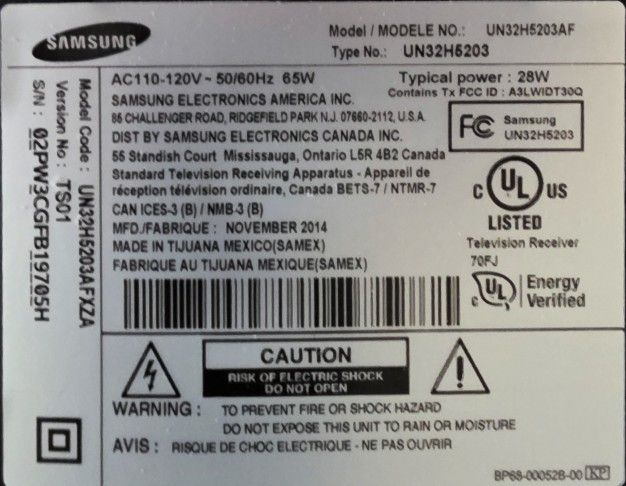 Samsung 32in Smart TV