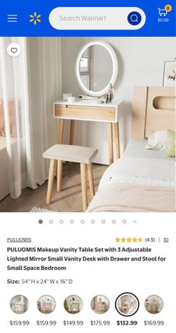 LED Vanity and Stool