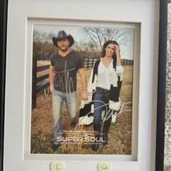 Tim McGraw and Faith Hill Autograph 