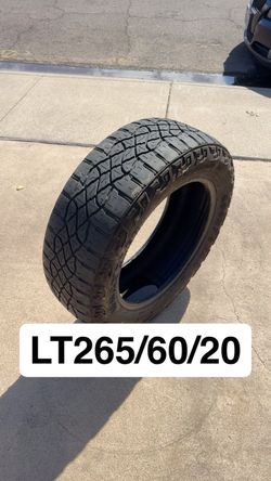 (1)265/60/20 Goodyear Wrangler Territory MT