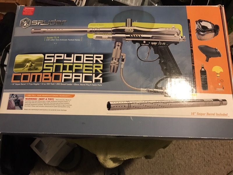 Spyder Sniper Combo Pack Paintball