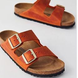 Birkenstock Arizona Oiled Leather Sandal Orange