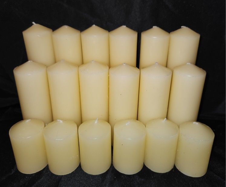 2" Vanilla Pillar Candles